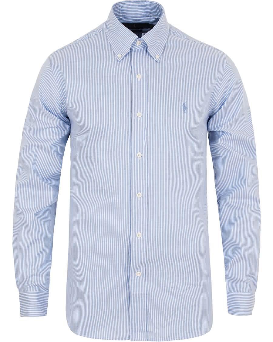 polo ralph lauren slim fit button down stripe shirt light bluewhite For Deg 9324t